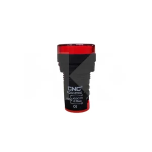 PILOTO IND. 22MM LED 12VDC/AC ROJO