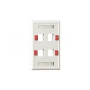 PLACA DE RED RJ45 4 MODULO CAT5E EMBUTIDA 70X115MM